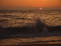 Solnedgang ved vesterhavet