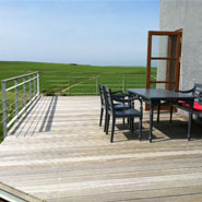 terrasse udsigten fra Refugiet Utopia